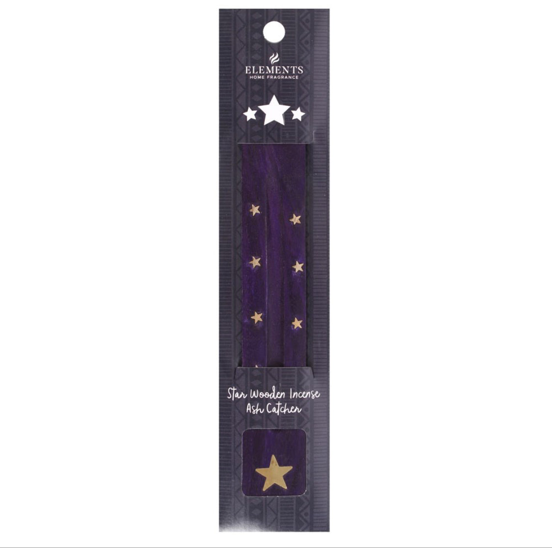 STAR WOODEN INCENSE ASH CATCHER