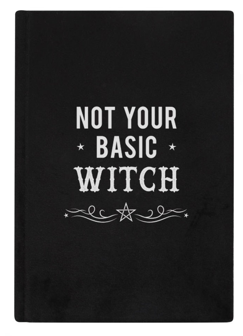 NOT YOUR BASIC WITCH VELVET A5 NOTEBOOK